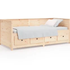 vidaXL Dagbädd utan madrass 80x200 cm massiv furu