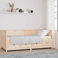 vidaXL Dagbädd utan madrass 80x200 cm massiv furu