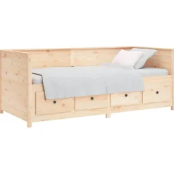 vidaXL Dagbädd utan madrass 80x200 cm massiv furu