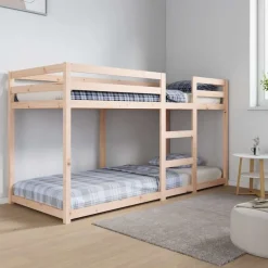 New vidaXL Dagbädd 80x200 cm massiv furu Naturfärg