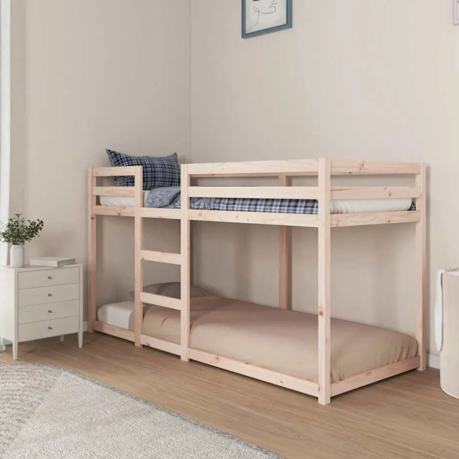 New vidaXL Dagbädd 80x200 cm massiv furu Naturfärg