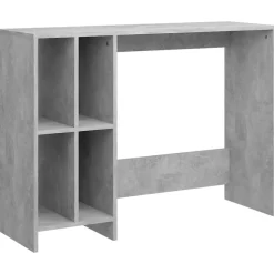 vidaXL Datorbord betonggrå 102,5x35x75 cm konstruerat trä