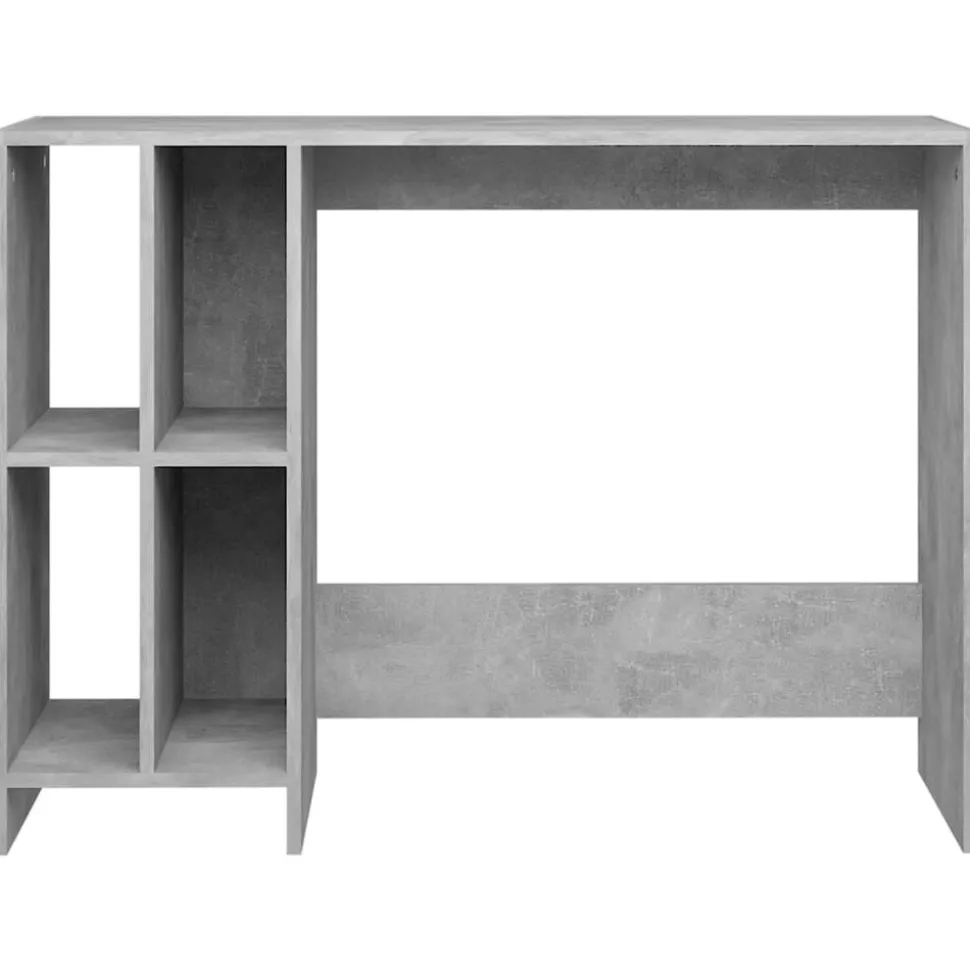 vidaXL Datorbord betonggrå 102,5x35x75 cm konstruerat trä
