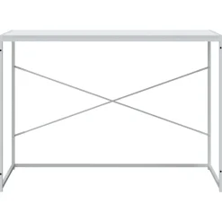 vidaXL Datorbord vit 110x60x70 cm spånskiva
