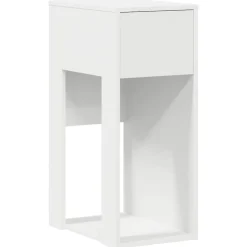 vidaXL Datorstativ med låda vit 30x44x74 cm