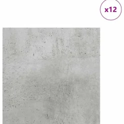 Online vidaXL Dekorpaneler 12 pcs 30 x 30 x 0.27 cm Konstruerat trä Betonggrå
