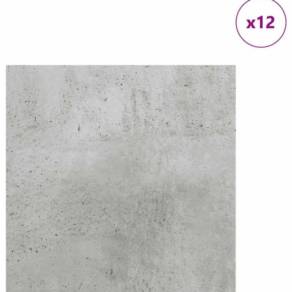 Online vidaXL Dekorpaneler 12 pcs 30 x 30 x 0.27 cm Konstruerat trä Betonggrå