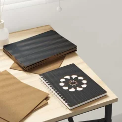 vidaXL Dekorpaneler 12 pcs Svart Ek 15 x 21 x 0.27 cm Konstruerat trä