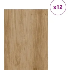 vidaXL Dekorpaneler 12 pcs Artisan Ek 30 x 42 x 0.27 cm