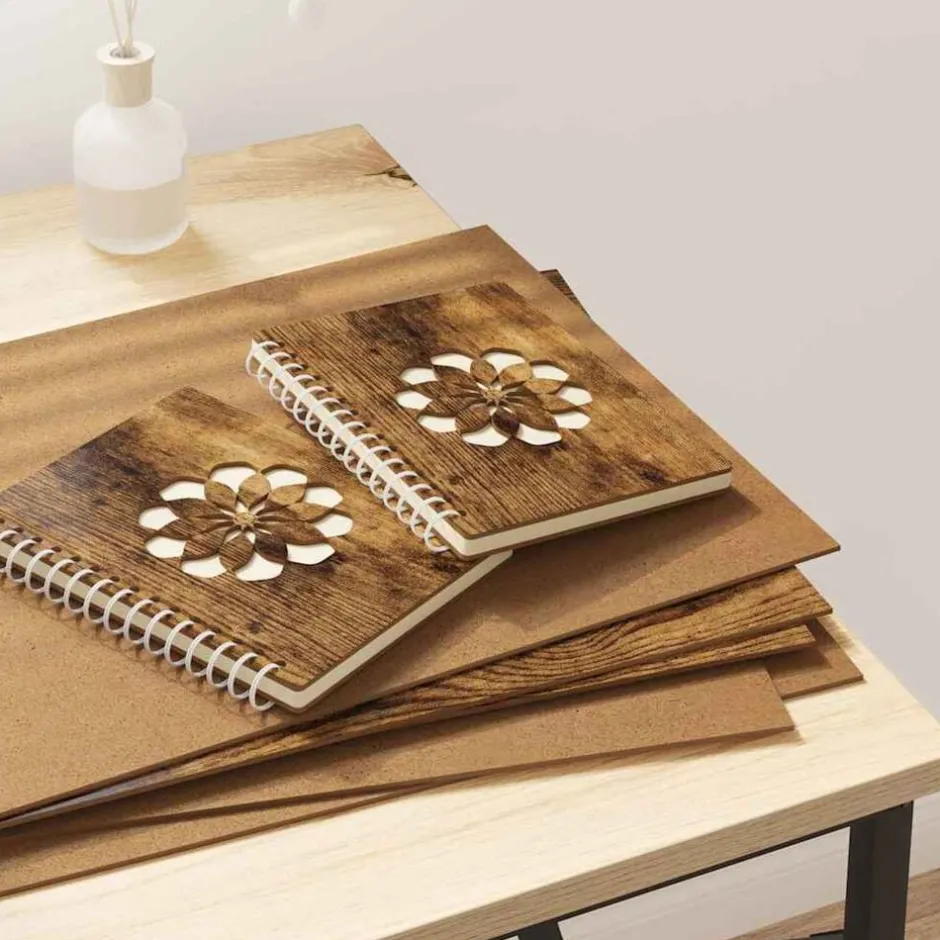 Best vidaXL Dekorpaneler 12 pcs Rökt ek 30 x 42 x 0.27 cm Konstruerat trä Rökfärgad ek