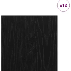 Online vidaXL Dekorpaneler 12 pcs 30 x 30 x 0.27 cm Konstruerat trä Svart ek