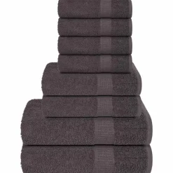 Best vidaXL 8-delat handduksset FROGN 360 gsm Antracit
