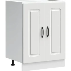 Online vidaXL Diskbänk underskåp Kalmar 60x46x81,5 cm konstruerat trä Vit