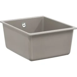 Outlet vidaXL Diskho 370 x 460 mm 80% Kvarts och 20% Resin Grå