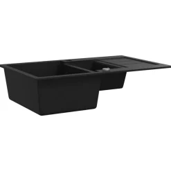 vidaXL Diskho granit dubbel svart