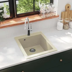 vidaXL Diskho granit enkel beige