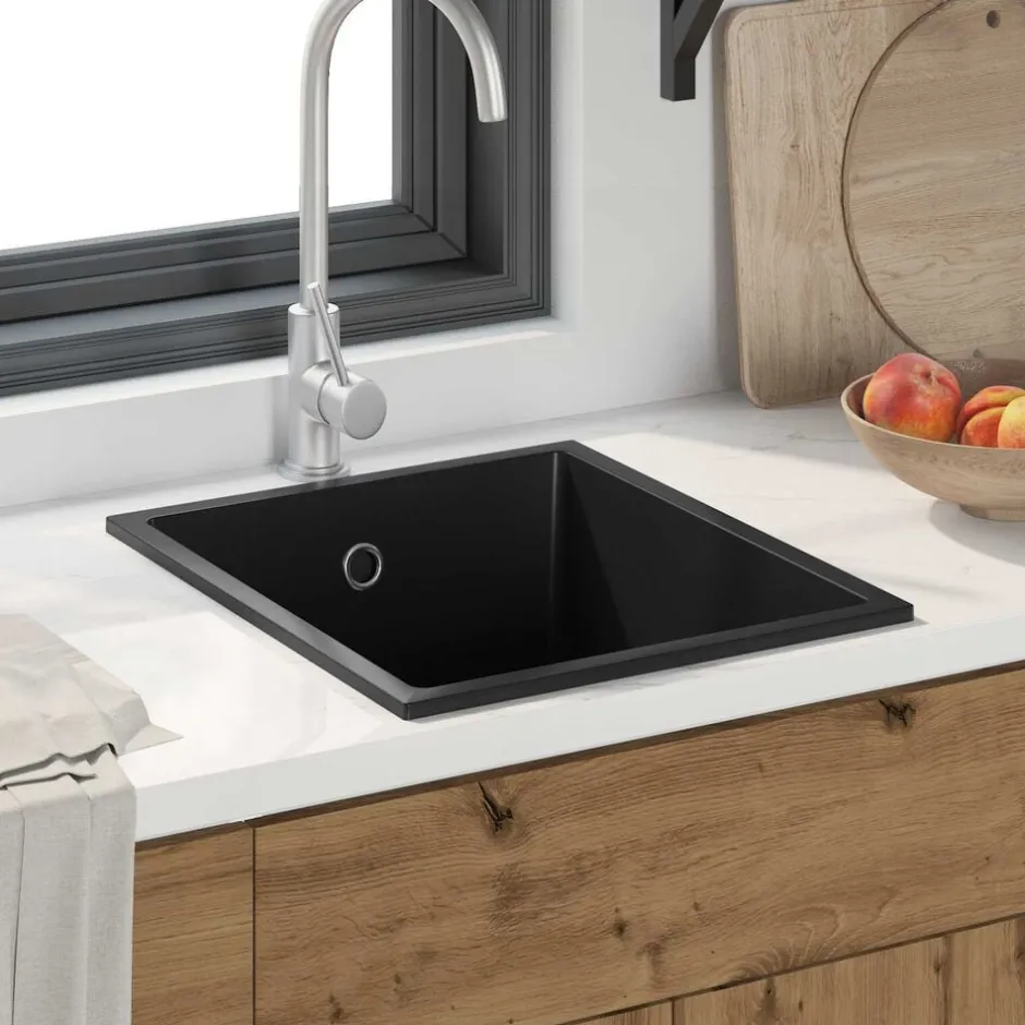 Best vidaXL Diskho 38 x 44 x 20 cm Granit Svart