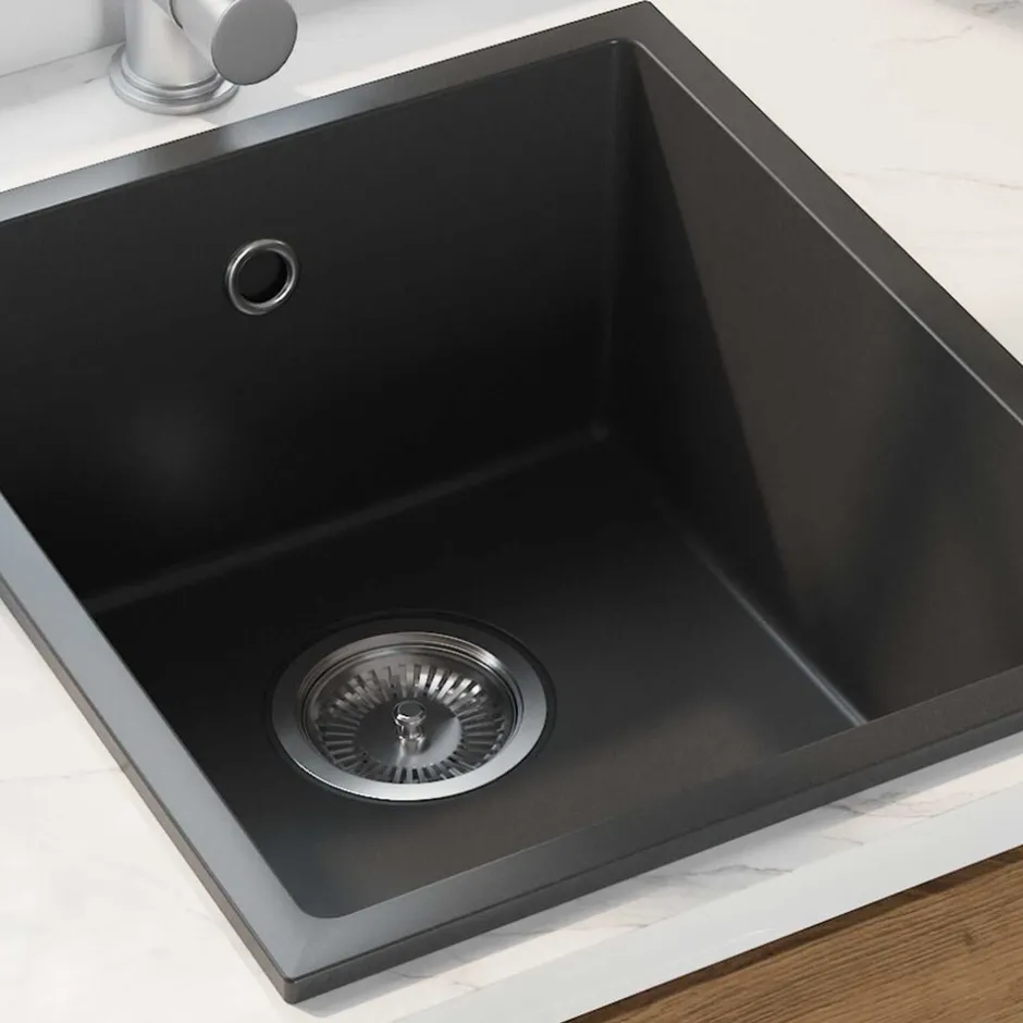 Best vidaXL Diskho 38 x 44 x 20 cm Granit Svart