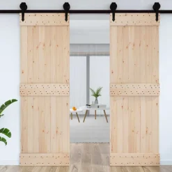 vidaXL Dörr NARVIK Naturfärg 70 x 210 cm Massiv furuträdörr