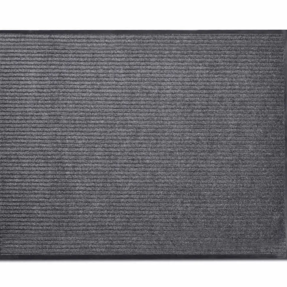 vidaXL Dörrmatta grå 90 x 60 cm PVC