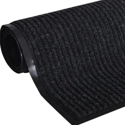 vidaXL Dörrmatta svart 90 x 60 cm PVC