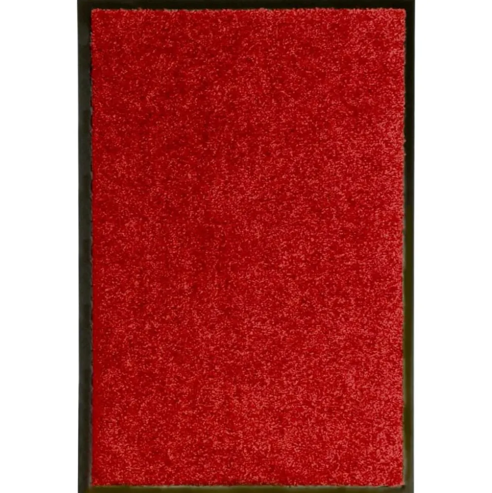 vidaXL Dörrmatta tvättbar röd 40x60 cm