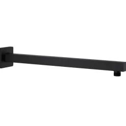 vidaXL Duscharm fyrkantig rostfritt stål 201 svart 40 cm