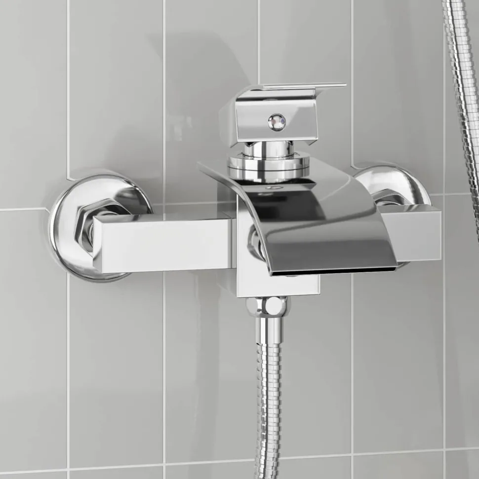 vidaXL Duschblandare Krom G 1 / 2 tum