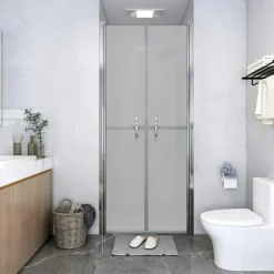 Discount vidaXL Duschdörr frostad ESG 71x190 cm Silver