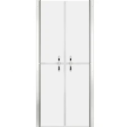 Discount vidaXL Duschdörr frostad ESG 71x190 cm Silver