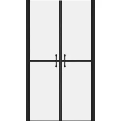 Online vidaXL Duschdörr frostad ESG (68-71)x190 cm Svart