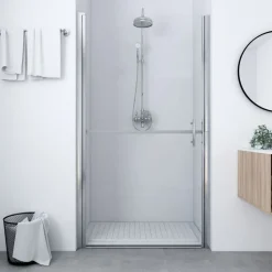 vidaXL Duschdörr härdat glas 81x195 cm