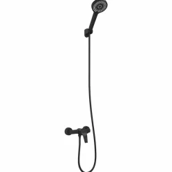 vidaXL Duschhuvud Set Svart G 1 / 2 tum Mässing