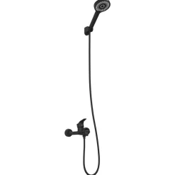 vidaXL Duschhuvud Set Svart G 1 / 2 tum