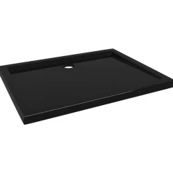 vidaXL Duschkar rektangulärt ABS 70x90 cm Svart