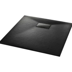 vidaXL Duschkar SMC svart 80x80 cm