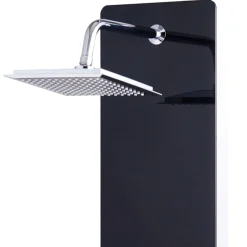 Online vidaXL Duschpanel glas 25x44,6x130 cm Svart