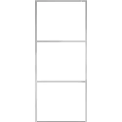 Outlet vidaXL Duschvägg med helfrostat ESG-glas 80x195 cm Silver