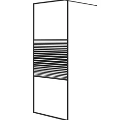 Hot vidaXL Duschvägg 80x195 cm klart ESG-glas Svart
