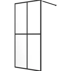 vidaXL Duschvägg till duschkabin härdat klart glas 80x195 cm