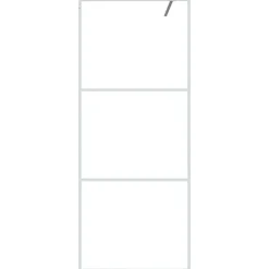 Clearance vidaXL Duschvägg 80x195 cm klart ESG-glas Vit