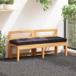 vidaXL Dyna till pallsoffa bomull 120x40x7 cm antracit