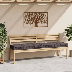 vidaXL Dyna till pallsoffa bomull 120x40x7 cm antracit
