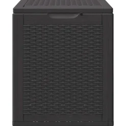 vidaXL Dynbox 90 liter svart PP-rotting