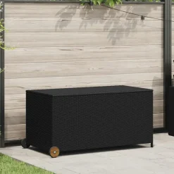 vidaXL Dynbox svart 120x65x61 cm konstrotting