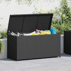 Online vidaXL Dynbox 120x50x60 cm konstrotting Svart