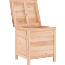 New vidaXL Dynbox 50x49x56,5 cm massivt granträ Naturfärg