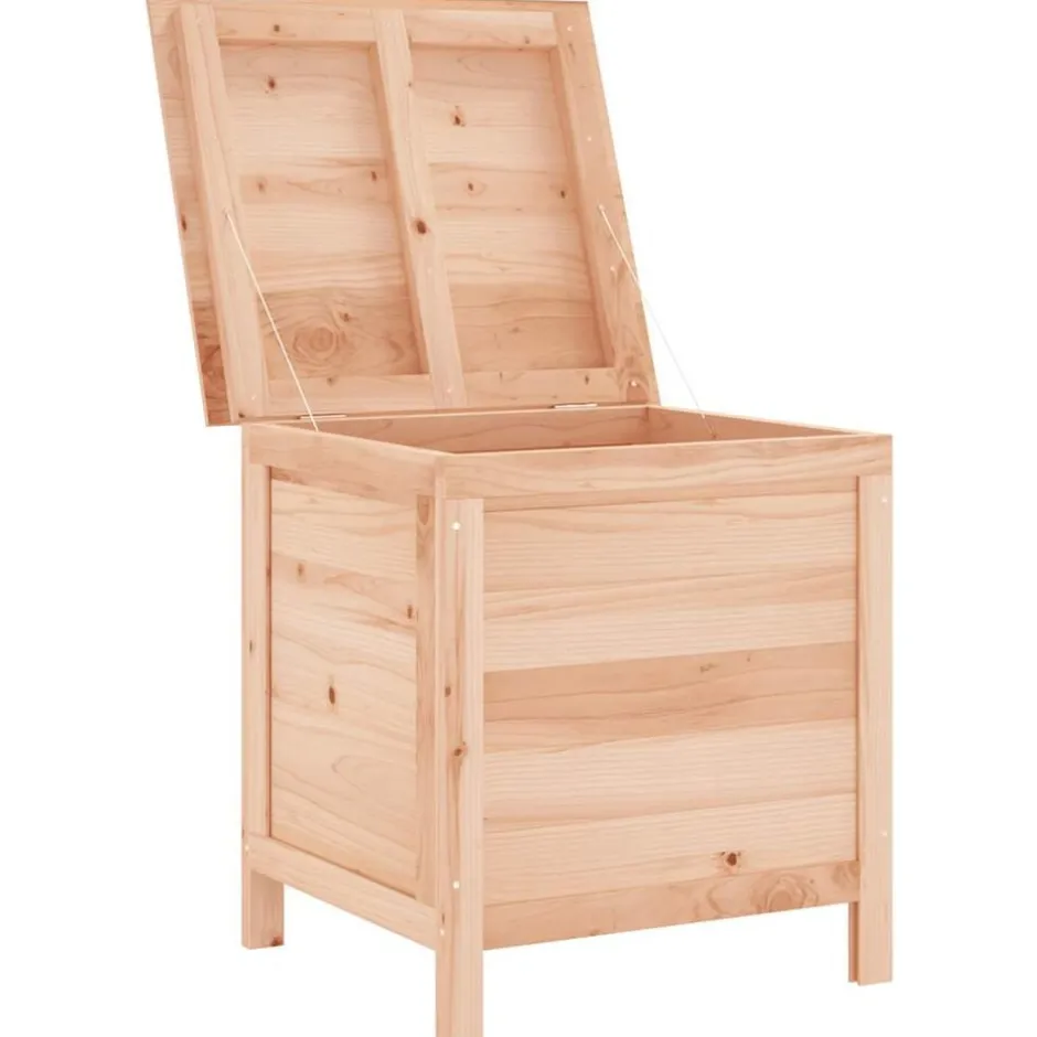 New vidaXL Dynbox 50x49x56,5 cm massivt granträ Naturfärg