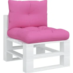 vidaXL Dynor till pallsoffa 2 st rosa Oxford-tyg