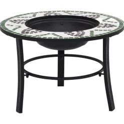 Sale vidaXL Eldfat med mosaik 68cm keramik Grön